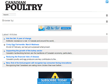 Tablet Screenshot of canadianpoultrymag.com